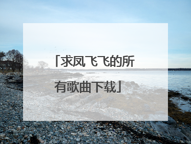 求凤飞飞的所有歌曲下载
