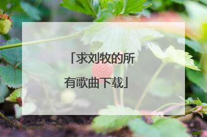 求刘牧的所有歌曲下载
