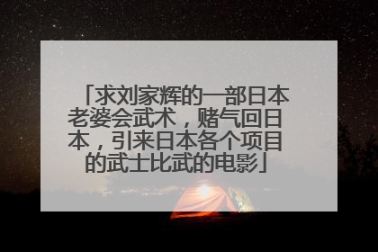 求刘家辉的一部日本老婆会武术,赌气回日本,引来日本各个项目的武士比武的电影