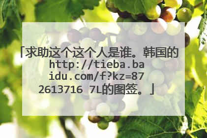 求助这个这个人是谁。韩国的 http://tieba.baidu.com/f?kz=872613716 7L的图签。