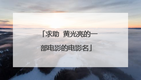 求助 黄光亮的一部电影的电影名