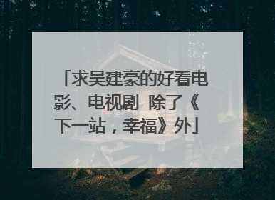 求吴建豪的好看电影、电视剧 除了《下一站,幸福》外
