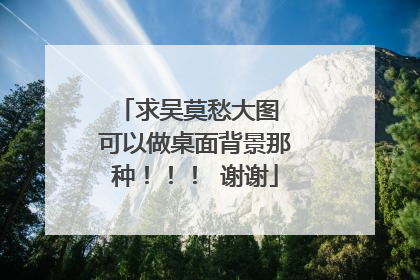 求吴莫愁大图 可以做桌面背景那种！！！ 谢谢