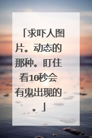 求吓人图片。动态的那种。盯住看10秒会有鬼出现的。