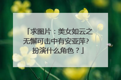 求图片：美女如云之无懈可击中有安亚萍? 扮演什么角色？
