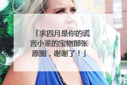 求四月是你的谎言小薰的宝物那张原图，谢谢了！