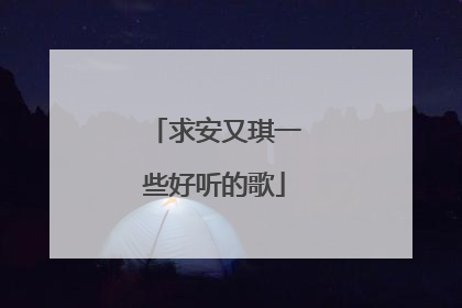 求安又琪一些好听的歌