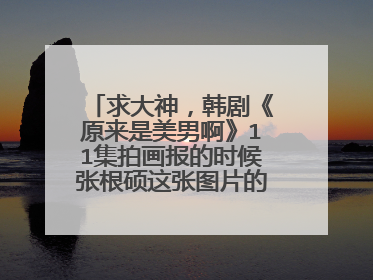 求大神，韩剧《原来是美男啊》11集拍画报的时候张根硕这张图片的高清版，不知道就请不要回答