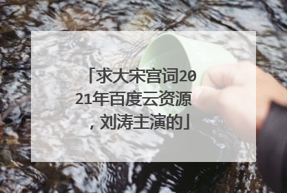 求大宋宫词2021年百度云资源，刘涛主演的