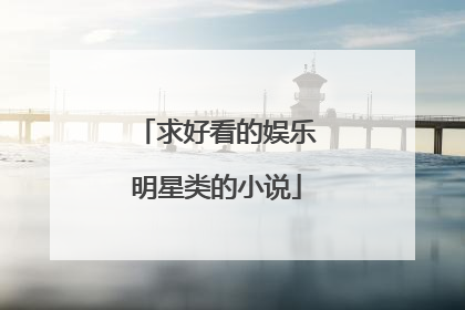 求好看的娱乐明星类的小说