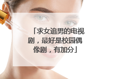 求女追男的电视剧,最好是校园偶像剧,有加分