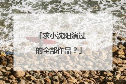 求小沈阳演过的全部作品？