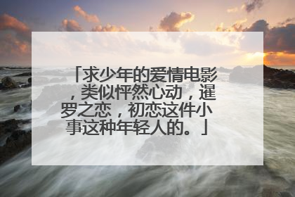 求少年的爱情电影,类似怦然心动,暹罗之恋,初恋这件小事这种年轻人的。