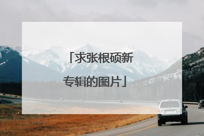 求张根硕新专辑的图片