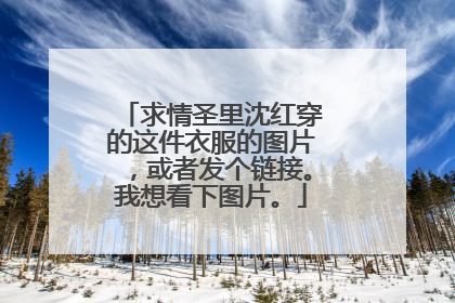 求情圣里沈红穿的这件衣服的图片,或者发个链接。我想看下图片。