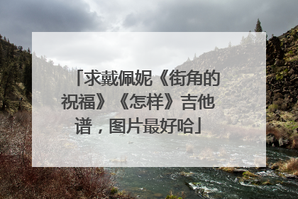求戴佩妮《街角的祝福》《怎样》吉他谱,图片最好哈