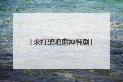 求打架吧鬼神韩剧