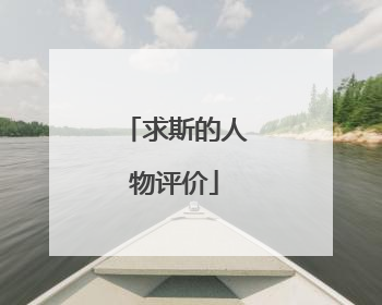 求斯的人物评价