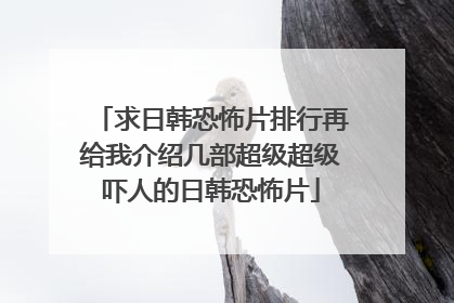 求日韩恐怖片排行再给我介绍几部超级超级吓人的日韩恐怖片