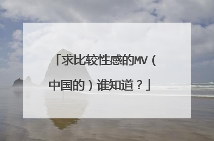 求比较性感的MV（中国的）谁知道？
