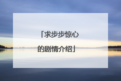 求步步惊心的剧情介绍