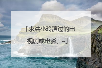 求洪小玲演过的电视剧或电影、~