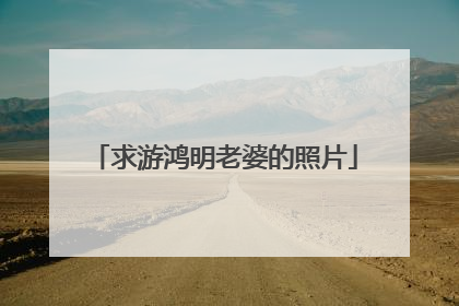 求游鸿明老婆的照片