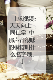 求视频:天天向上 同仁堂 中那声音很嗲的模特叫什么名字哦、