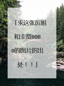 求这张厉旭和圭贤BOBO的图片的出处！！