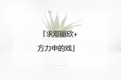 求邓丽欣+方力申的戏