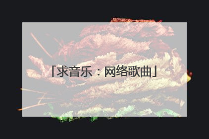 求音乐:网络歌曲