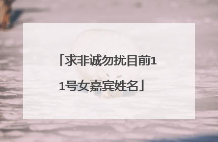 求非诚勿扰目前11号女嘉宾姓名