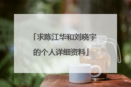 求陈江华和刘晓宇的个人详细资料