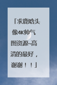 求鹿晗头像4K帅气图资源~高清的最好,谢谢!!