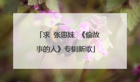 求 张惠妹 《偷故事的人》专辑新歌