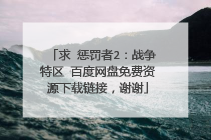 求 惩罚者2：战争特区 百度网盘免费资源下载链接，谢谢