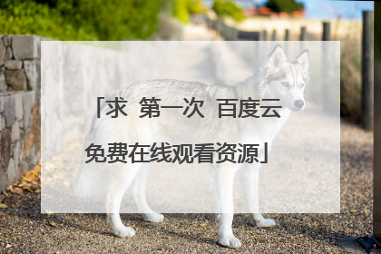 求 第一次 百度云免费在线观看资源