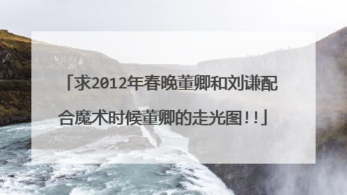 求2012年春晚董卿和刘谦配合魔术时候董卿的走光图!!