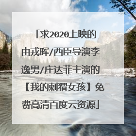 求2020上映的由戎晖/西臣导演李逸男/庄达菲主演的【我的刺猬女孩】免费高清百度云资源