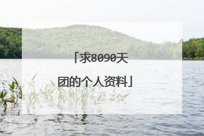 求8090天团的个人资料