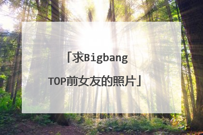 求Bigbang TOP前女友的照片
