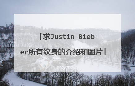 求Justin Bieber所有纹身的介绍和图片