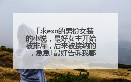 求exo的男扮女装的小说,最好女主开始被排斥,后来被接纳的,急急!最好告诉我哪里可以下载,谢谢