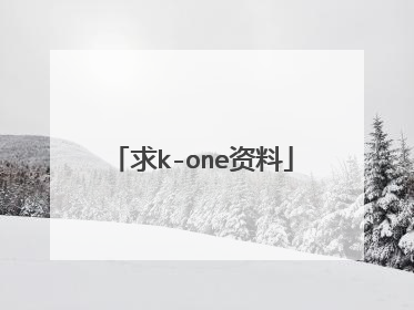 求k-one资料