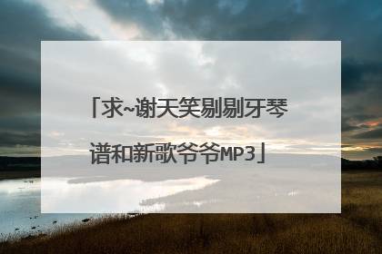 求~谢天笑剔剔牙琴谱和新歌爷爷MP3