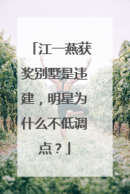 江一燕获奖别墅是违建,明星为什么不低调点?