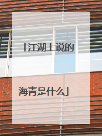 江湖上说的海青是什么