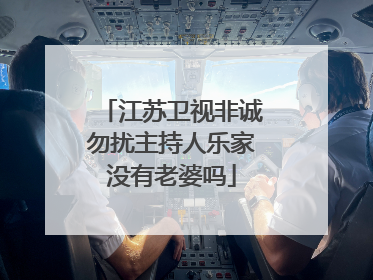 江苏卫视非诚勿扰主持人乐家没有老婆吗