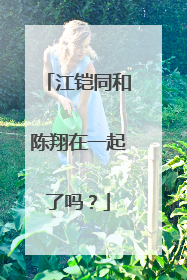 江铠同和陈翔在一起了吗?