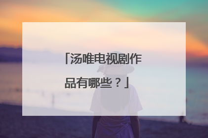 汤唯电视剧作品有哪些?